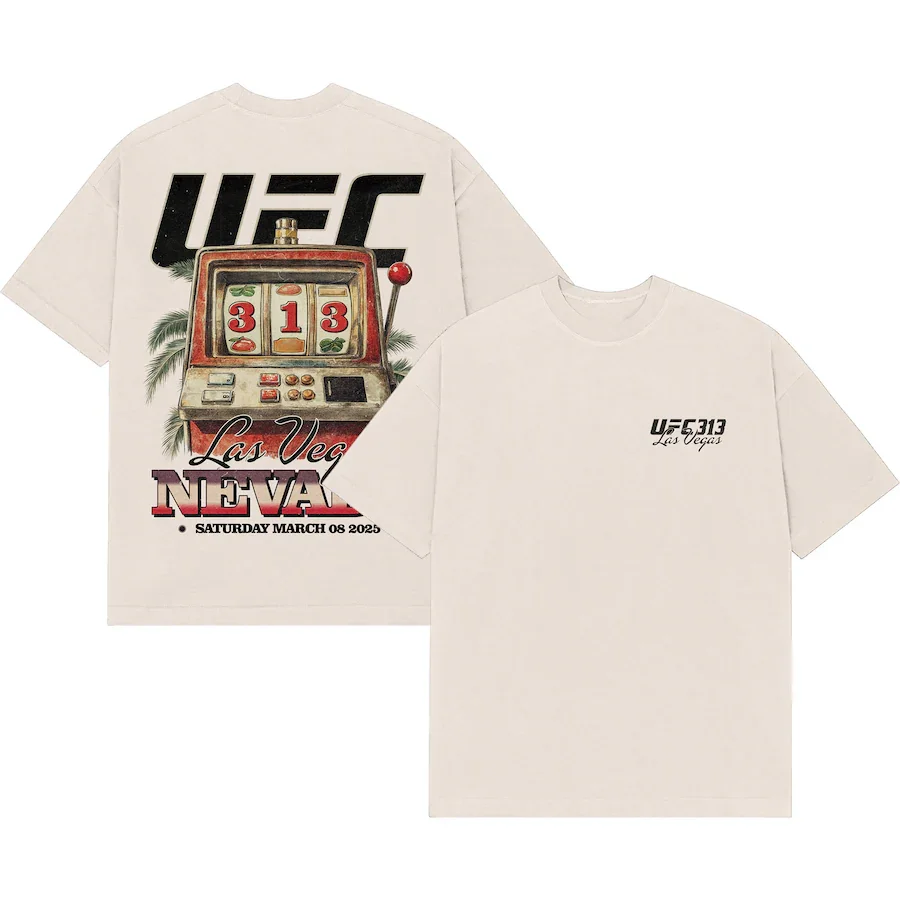 MMA fighting boxing UFC high-quality summer men's T-shirt 313 Las Vegas print Adult 100% pure cotton sports short-sleeved
MMA fighting boxing UFC high-quality summer men's T-shirt 313 Las Vegas print Adult 100% pure cotton sports short-sleeved