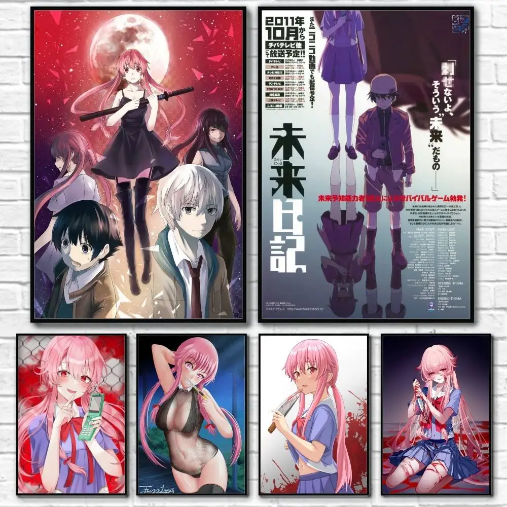 Cartoon M-Mirai Nikki Poster Home Living Bed Room Bar Hallway Sticky Wall Art Printing Waterproof Aesthetic Decor
Cartoon M-Mirai Nikki Poster Home Living Bed Room Bar Hallway Sticky Wall Art Printing Waterproof Aesthetic Decor