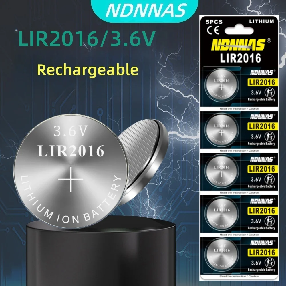 5-60pcs LIR2016 rechargeable battery 3.6V lithium-ion replaces CR2016 for car remote control key anti-theft device
5-60pcs LIR2016 rechargeable battery 3.6V lithium-ion replaces CR2016 for car remote control key anti-theft device