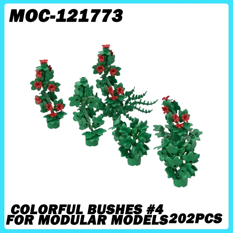 MOC-121773 Micro Architecture Colorful Bushes #4 for Modular Building Blocks DIY Model Bricks Puzzle Toys Brick Xmas Gift 202PCS
MOC-121773 Micro Architecture Colorful Bushes #4 for Modular Building Blocks DIY Model Bricks Puzzle Toys Brick Xmas Gift 202PCS