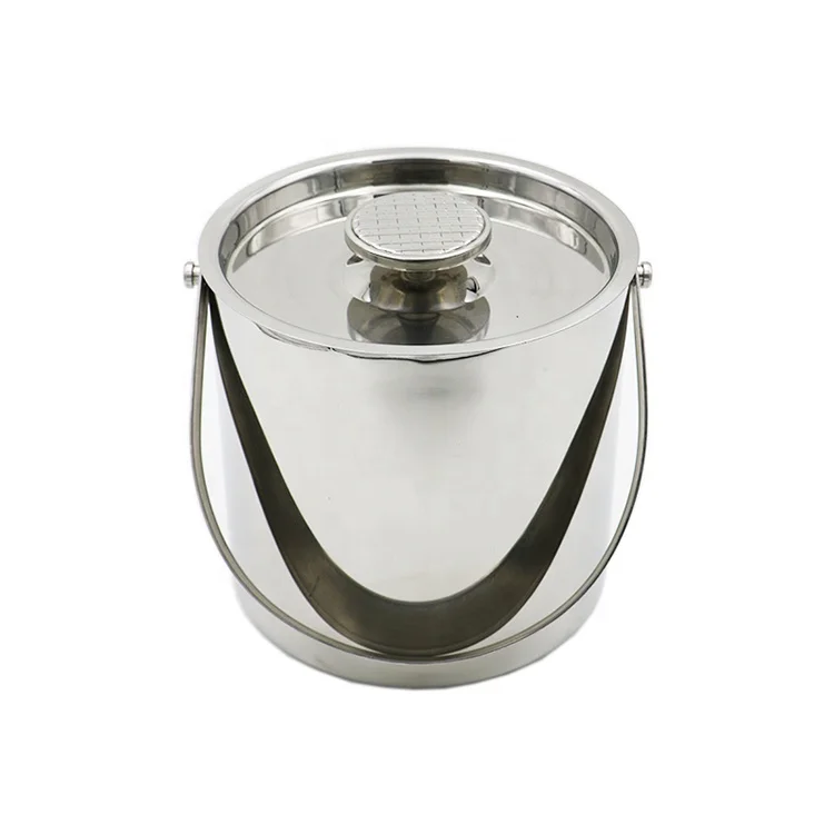 Beer Ice Tub Metal Wine and Beverage Cooler Stainless Steel Double Wall Insulated Ice Bucket With Lid and Handle
Beer Ice Tub Metal Wine and Beverage Cooler Stainless Steel Double Wall Insulated Ice Bucket With Lid and Handle