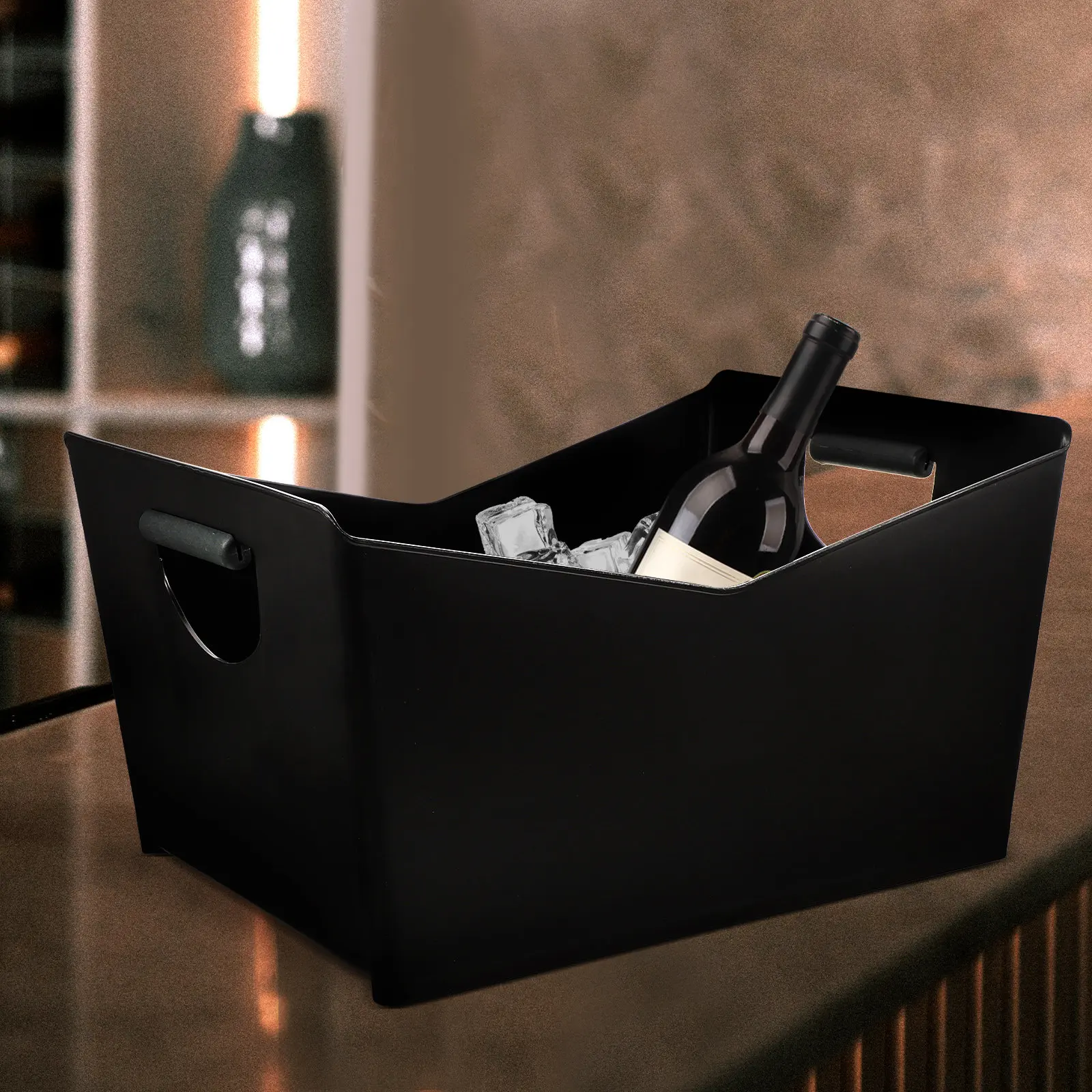 Plastic Ice Cube Bucket for Beer Wine Cooling Bar Ktv Hotel Party Beverage Tub Portable Drink Cooler with Sturdy
Plastic Ice Cube Bucket for Beer Wine Cooling Bar Ktv Hotel Party Beverage Tub Portable Drink Cooler with Sturdy