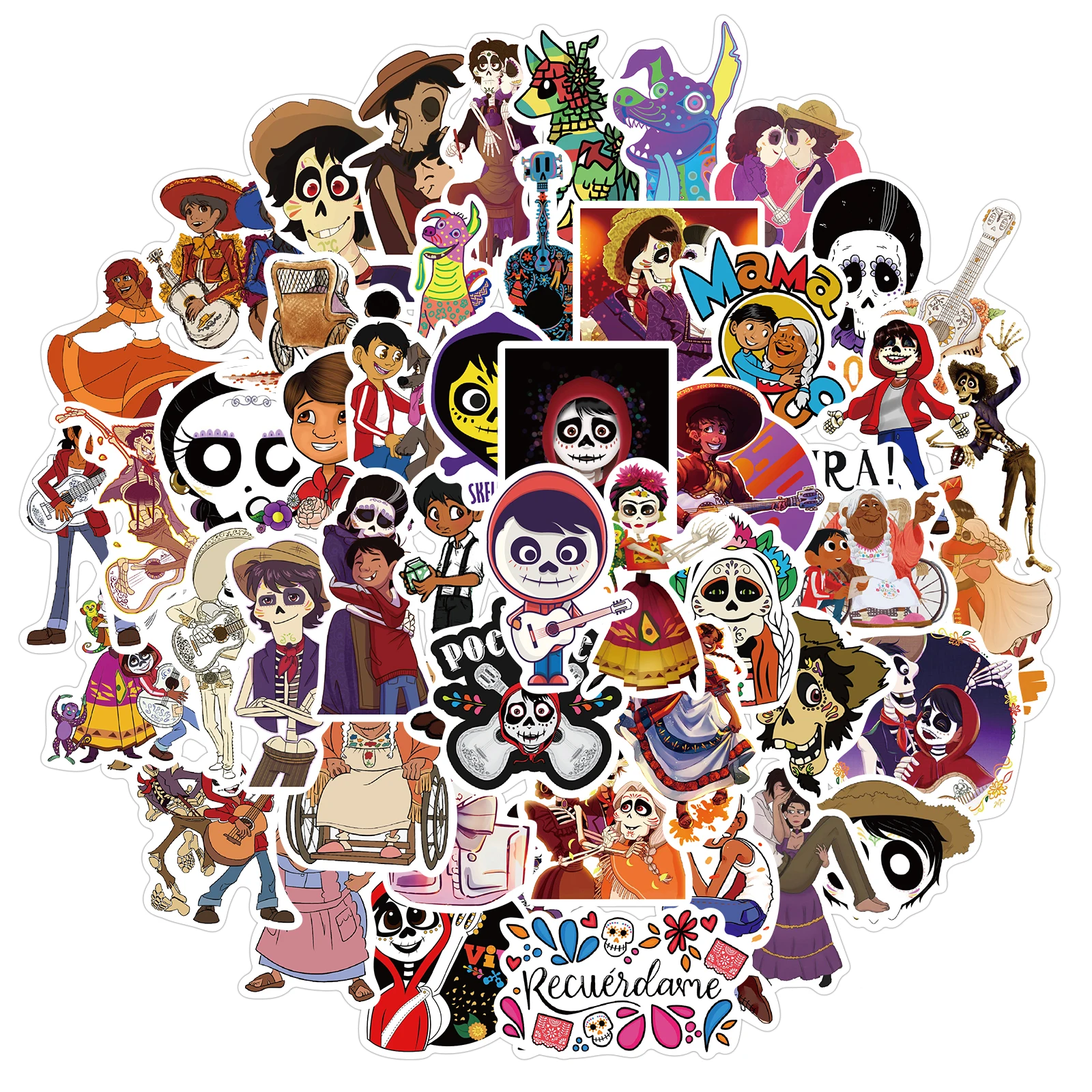50PCS Disney Officially Licensed COCO Stickers Pack Miguel Hector Rivera Waterproof Luggage Decoration and Gifts for Birthday
50PCS Disney Officially Licensed COCO Stickers Pack Miguel Hector Rivera Waterproof Luggage Decoration and Gifts for Birthday