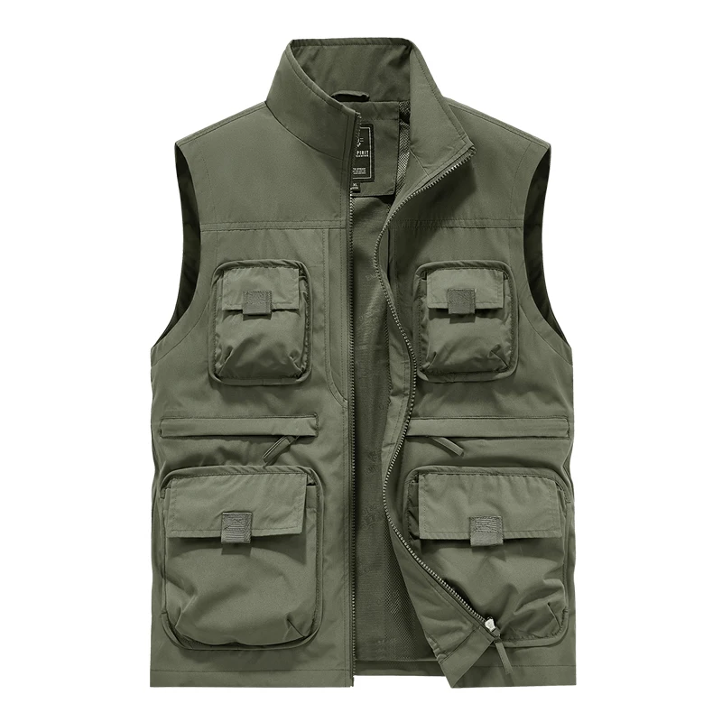 Spring and Autumn New workwear Vest Men's V-neck Large Size Multi Pocket Photography Fishing Mountaineering Outdoor Leisure Vest
Spring and Autumn New workwear Vest Men's V-neck Large Size Multi Pocket Photography Fishing Mountaineering Outdoor Leisure Vest