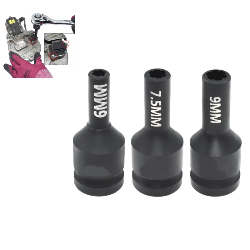 1Pcs For Tesla/Aion Electric Vehicle Air Conditioning Compressor 6-tooth Screw Disassembly Special Socket Tool Accesories Auto
1Pcs For Tesla/Aion Electric Vehicle Air Conditioning Compressor 6-tooth Screw Disassembly Special Socket Tool Accesories Auto