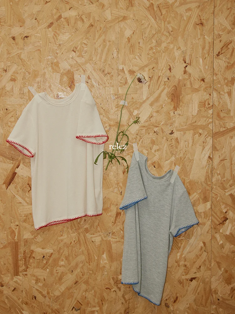 Relez Simple Contrast Color Sve oulder ind T-irt Women Casual Versatile ort Sve Summer New Sle round Nec...
Relez Simple Contrast Color Sve oulder ind T-irt Women Casual Versatile ort Sve Summer New Sle round Nec...