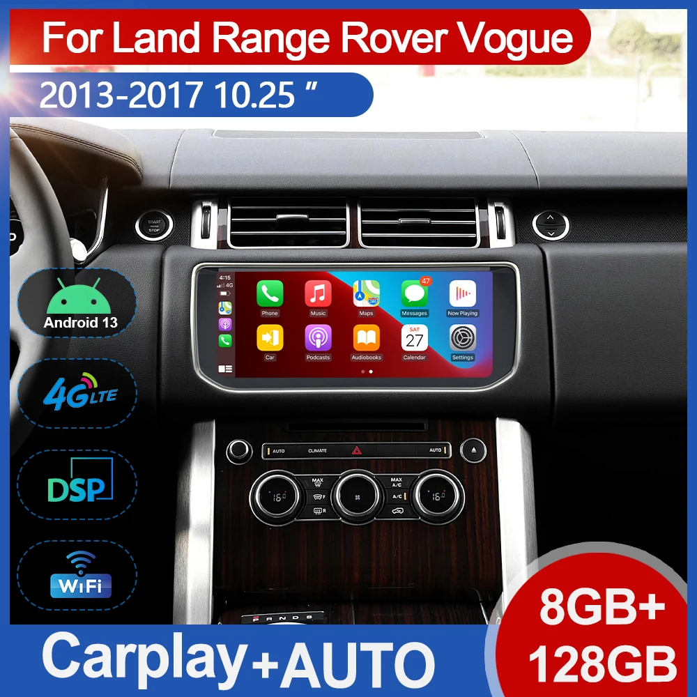 10.25" Android 13 Car Radio For Range Rover Vogue L405 2013-2017 Multimedia Player GPS Navigation Wireless Carplay Auto OEMMenu
10.25" Android 13 Car Radio For Range Rover Vogue L405 2013-2017 Multimedia Player GPS Navigation Wireless Carplay Auto OEMMenu