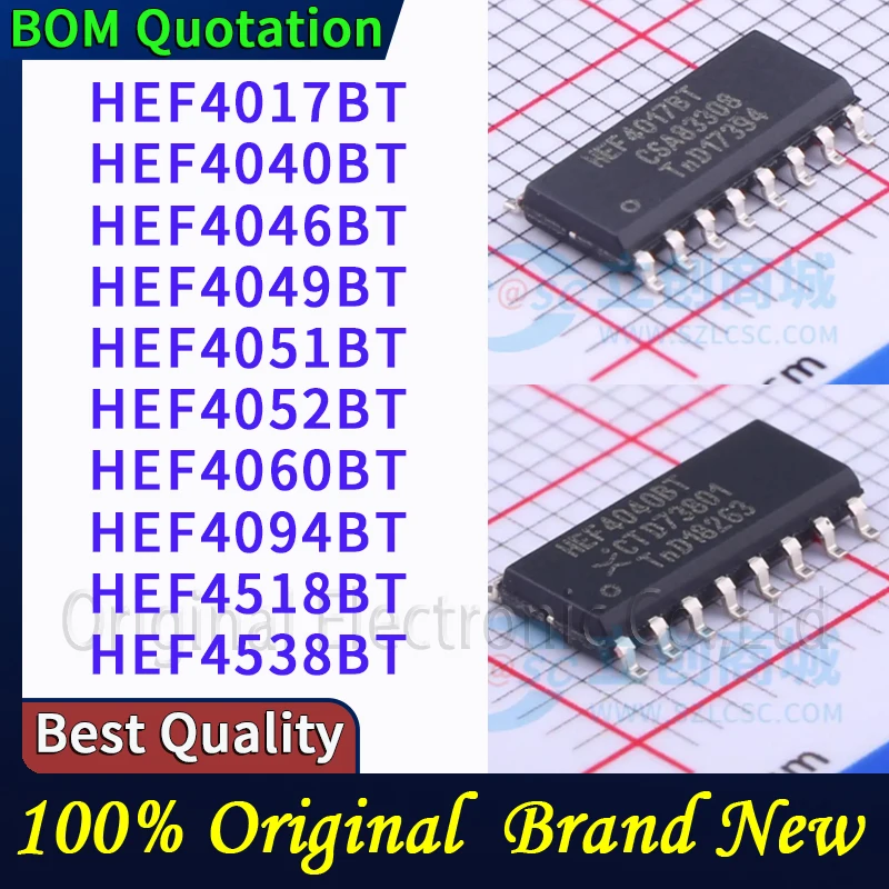 5 шт./лот HEF4017BT HEF4040BT HEF4046BT HEF4049BT HEF4051BT HEF4052BT HEF4060BT HEF4094BT HEF4518BT HEF4538BT
5 шт./лот HEF4017BT HEF4040BT HEF4046BT HEF4049BT HEF4051BT HEF4052BT HEF4060BT HEF4094BT HEF4518BT HEF4538BT