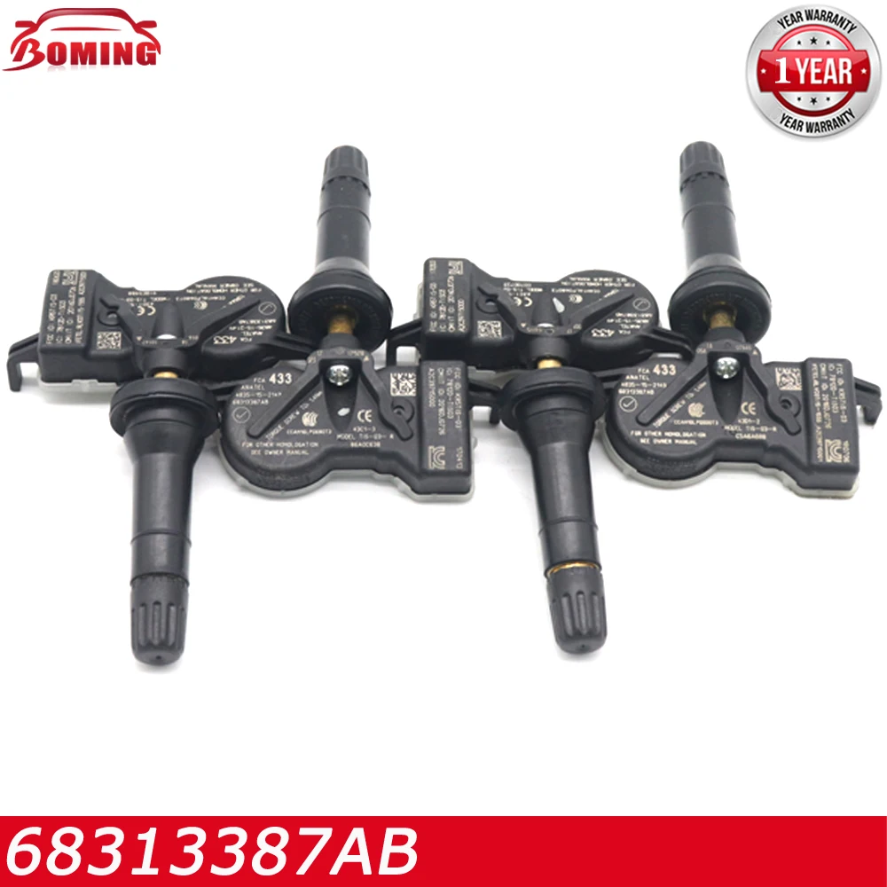 68313387AB TPMS Tire Pressure Sensor For Dodge Durango Dart Jeep Chrysler Grand Cherokee Renegade Fiat 433Mhz 68313387AA
68313387AB TPMS Tire Pressure Sensor For Dodge Durango Dart Jeep Chrysler Grand Cherokee Renegade Fiat 433Mhz 68313387AA