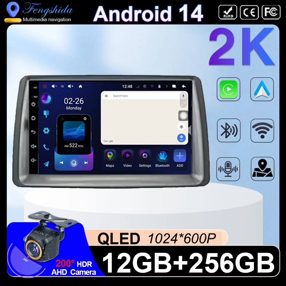 For Fiat Panda 2003 2004 2005 2006 2007 2008 - 2012 Android 14 Car Radio Android Auto Carplay Stereo Head Unit Multimedia Player
For Fiat Panda 2003 2004 2005 2006 2007 2008 - 2012 Android 14 Car Radio Android Auto Carplay Stereo Head Unit Multimedia Player
