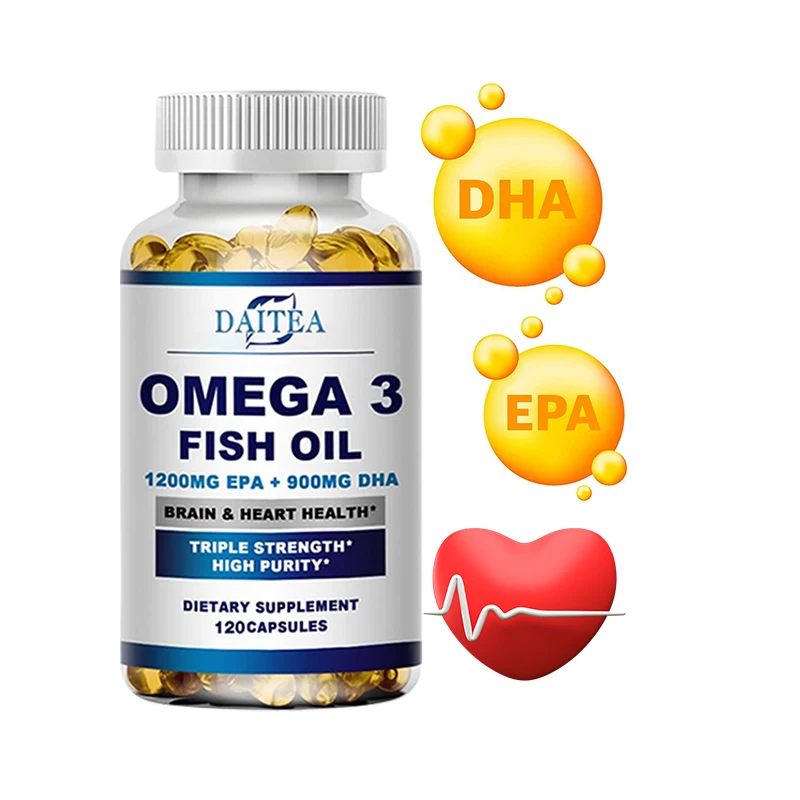 Omega 3 Fish Oil Softgels 4080mg, High Potency EPA & DHA, Supports Joint, Eye, Brain, Skin & Immune Wellness, 60 Capsules
Omega 3 Fish Oil Softgels 4080mg, High Potency EPA & DHA, Supports Joint, Eye, Brain, Skin & Immune Wellness, 60 Capsules