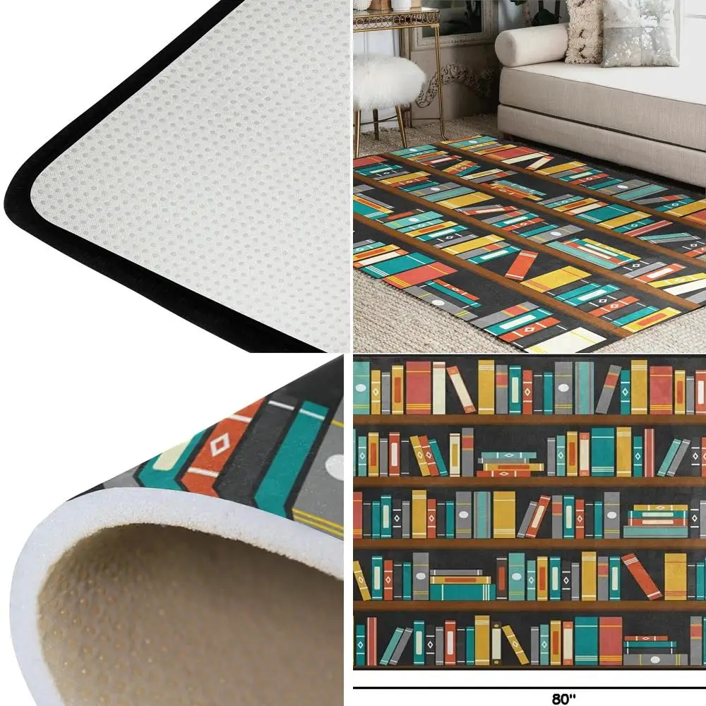 Classic Bookshelf Area Rug, Suitable for Living and Bedroom Spaces, 4'10 x 6'8
Classic Bookshelf Area Rug, Suitable for Living and Bedroom Spaces, 4'10 x 6'8