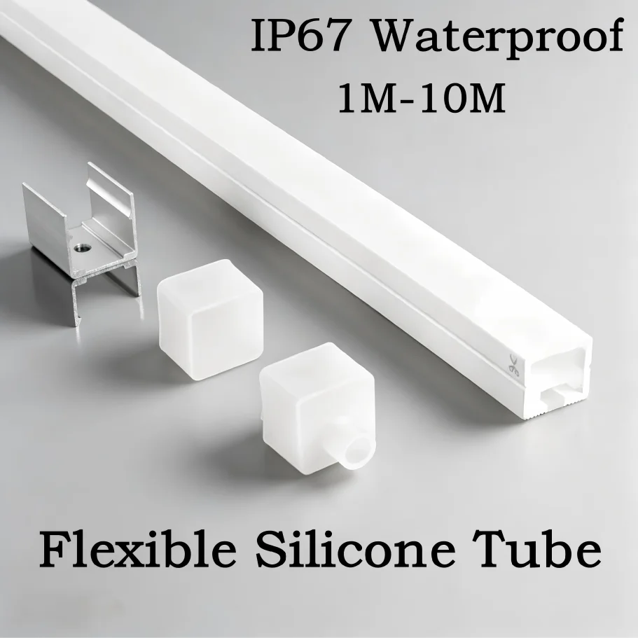 IP67 Waterproof Silicone Tube Neon Rope Light, Front Emitting Flexible Gel Tube For WS2812B WS2811 WS2815 5050 RGB Outdoor Decor
IP67 Waterproof Silicone Tube Neon Rope Light, Front Emitting Flexible Gel Tube For WS2812B WS2811 WS2815 5050 RGB Outdoor Decor