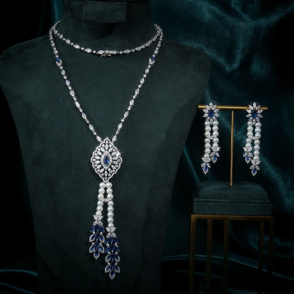 IN JEWELIFE элегантные женские комплекты с жемчугом для женщин, цветной кубический циркон, длинное ожерелье с кисточками, комплект ювелирных изделий, свадебный комплект 020157
IN JEWELIFE элегантные женские комплекты с жемчугом для женщин, цветной кубический циркон, длинное ожерелье с кисточками, комплект ювелирных изделий, свадебный комплект 020157