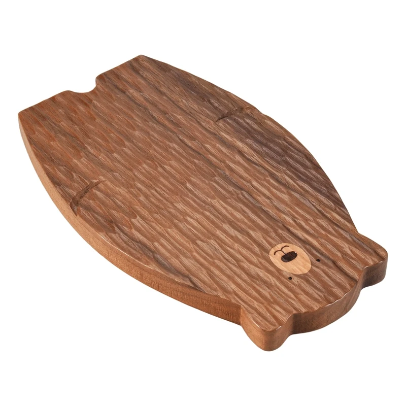 Absuwooden Board Cutting Board Cute Bear-Shaped Bread Tray Black Walnut Kitchen Board
Absuwooden Board Cutting Board Cute Bear-Shaped Bread Tray Black Walnut Kitchen Board