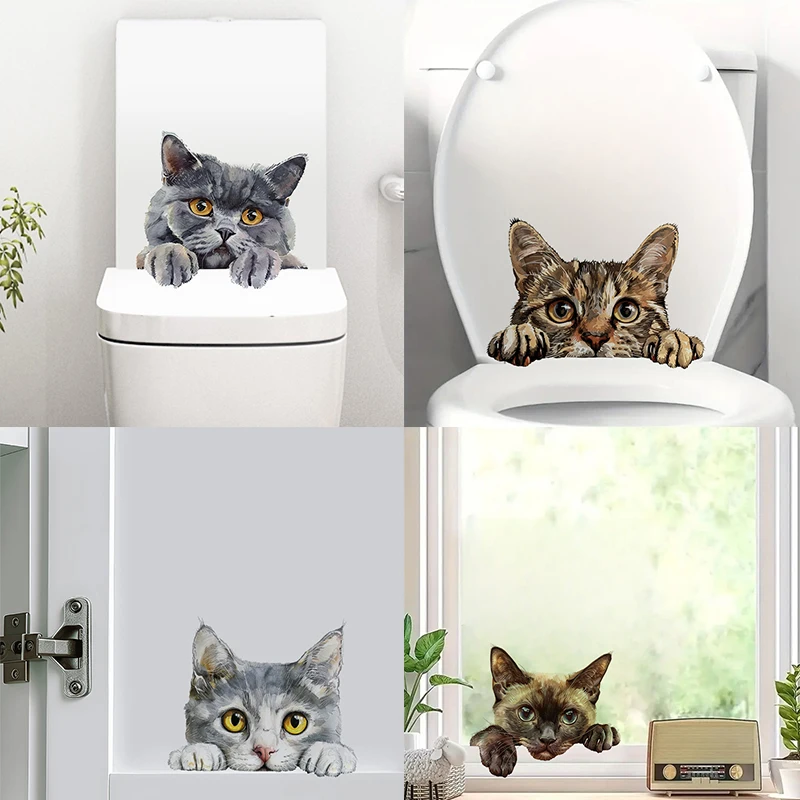 Cute Cat Toilet Stickers Decoration for Living Room, Wall, Bedroom, and Home Decor Car Decals Self-Adhesive
Cute Cat Toilet Stickers Decoration for Living Room, Wall, Bedroom, and Home Decor Car Decals Self-Adhesive