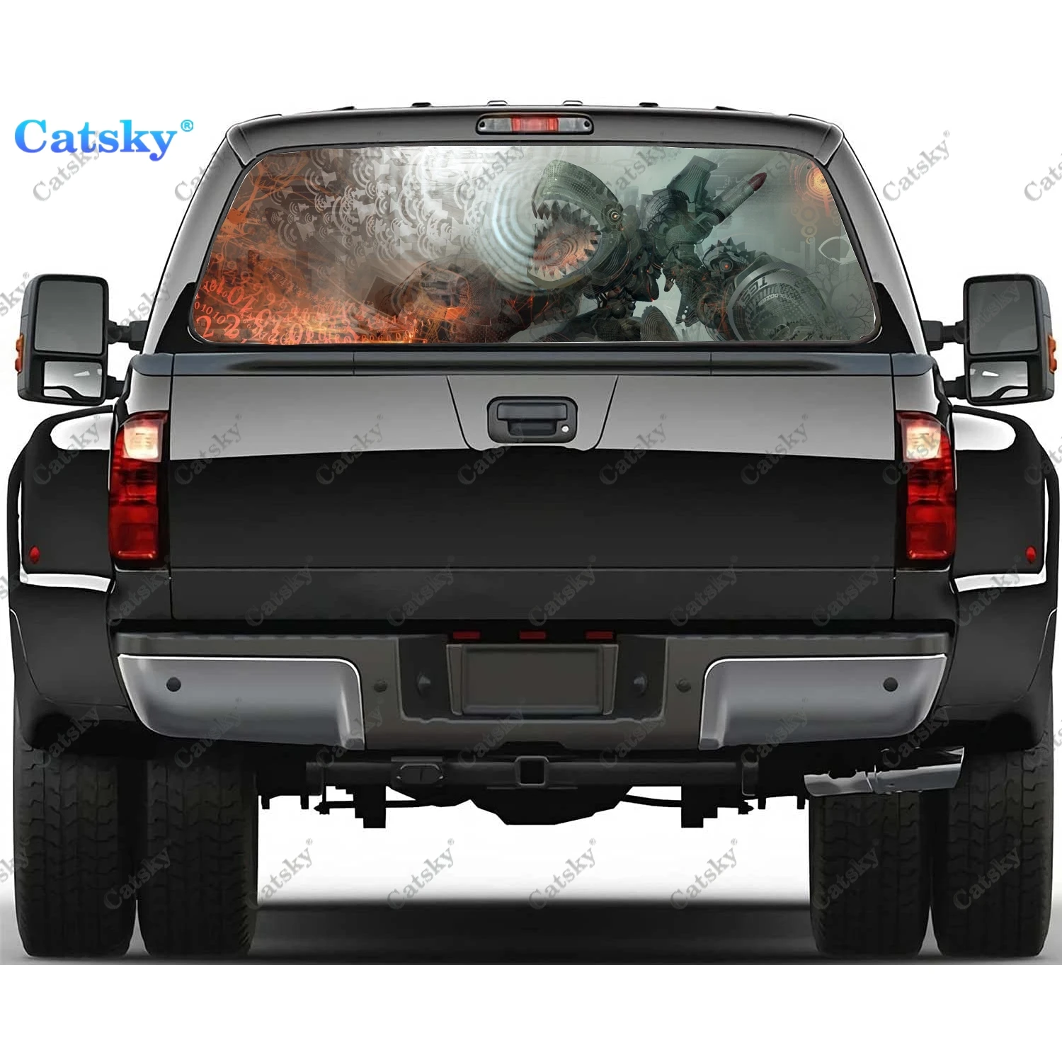 Темные наклейки для заднего стекла для грузовиков, наклейка для окон пикапа, тинт для заднего стекла, графические перфорированные виниловые наклейки для грузовиков 
Темные наклейки для заднего стекла для грузовиков, наклейка для окон пикапа, тинт для заднего стекла, графические перфорированные виниловые наклейки для грузовиков