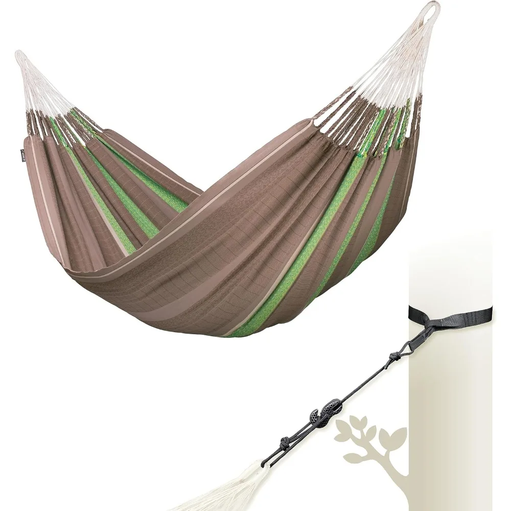 Extra Large 2 Person King Cotton Hammock Bed for Patio and Indoor/Outdoor Use with TreeMount and Straps
Extra Large 2 Person King Cotton Hammock Bed for Patio and Indoor/Outdoor Use with TreeMount and Straps