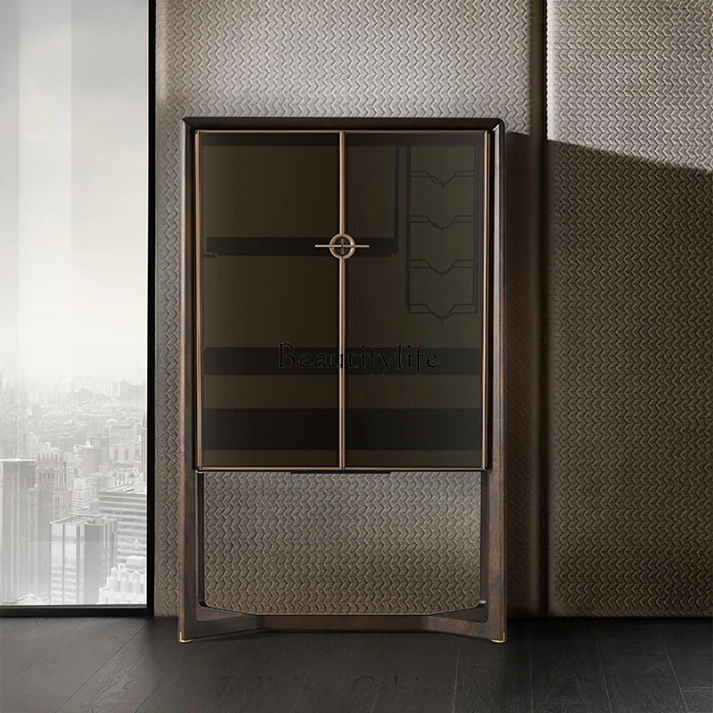 Italian light luxury solid wood wine cabinet, restaurant side cabinet against the wall, villa luxury glass cabinet
Italian light luxury solid wood wine cabinet, restaurant side cabinet against the wall, villa luxury glass cabinet