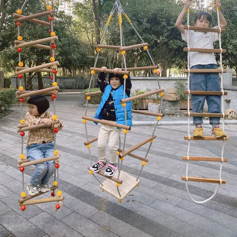 Children's Ladder Kindergarten Outdoor Early Education Climbing Wooden Ladder Sensory Training Equipment Suspension Fitness
Children's Ladder Kindergarten Outdoor Early Education Climbing Wooden Ladder Sensory Training Equipment Suspension Fitness