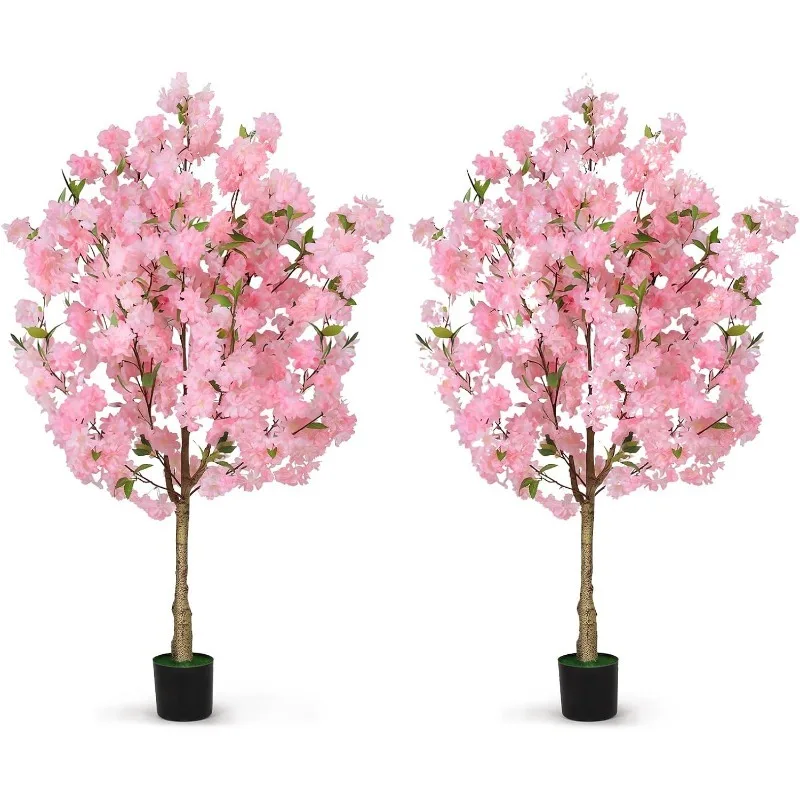 2pcs/1pc 4ft Artificial Cherry Blossom Tree, Fake Pink Sakura Tree Faux Plants for Indoor Decor, Artificial Floral Tree for Livi
2pcs/1pc 4ft Artificial Cherry Blossom Tree, Fake Pink Sakura Tree Faux Plants for Indoor Decor, Artificial Floral Tree for Livi