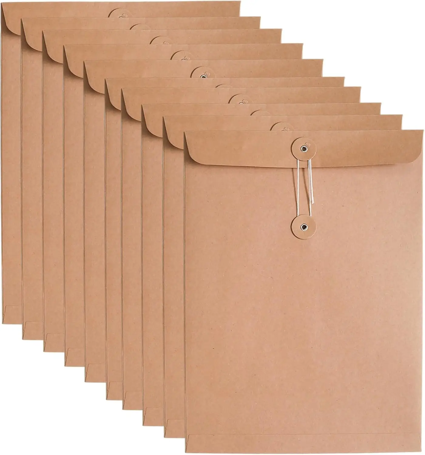10 Pack Brown A4 Kraft Paper Folders, Kraft Paper File Folders Project Pockets String, Document Organizer for School
10 Pack Brown A4 Kraft Paper Folders, Kraft Paper File Folders Project Pockets String, Document Organizer for School