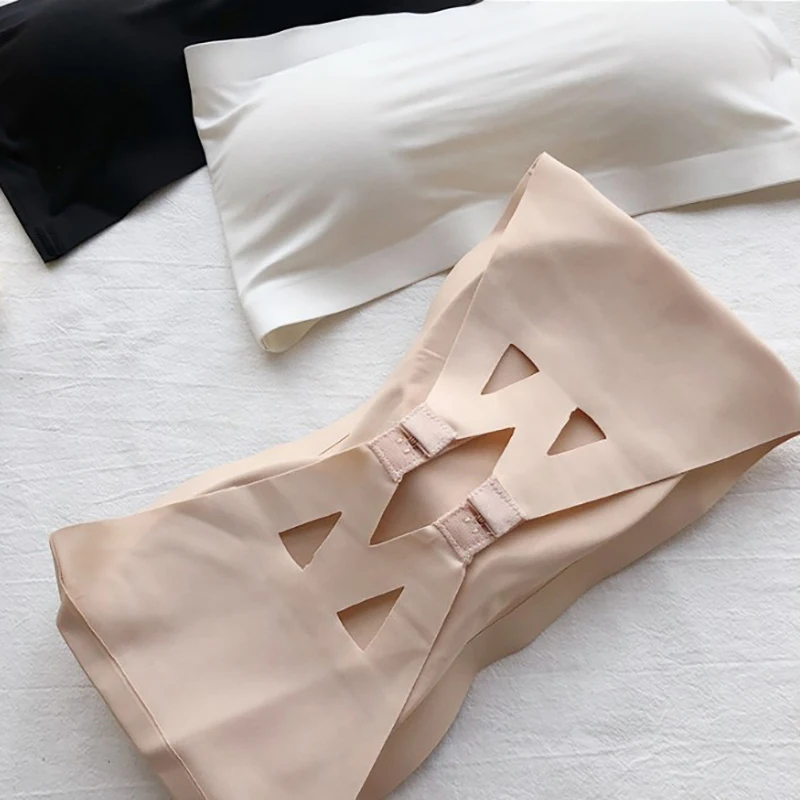 New Seamless Tube Tops Women Removable Pads Intimates Basic Black/White/Skin Womens Strapless Bra Bandeau Sexy Lingerie
New Seamless Tube Tops Women Removable Pads Intimates Basic Black/White/Skin Womens Strapless Bra Bandeau Sexy Lingerie
