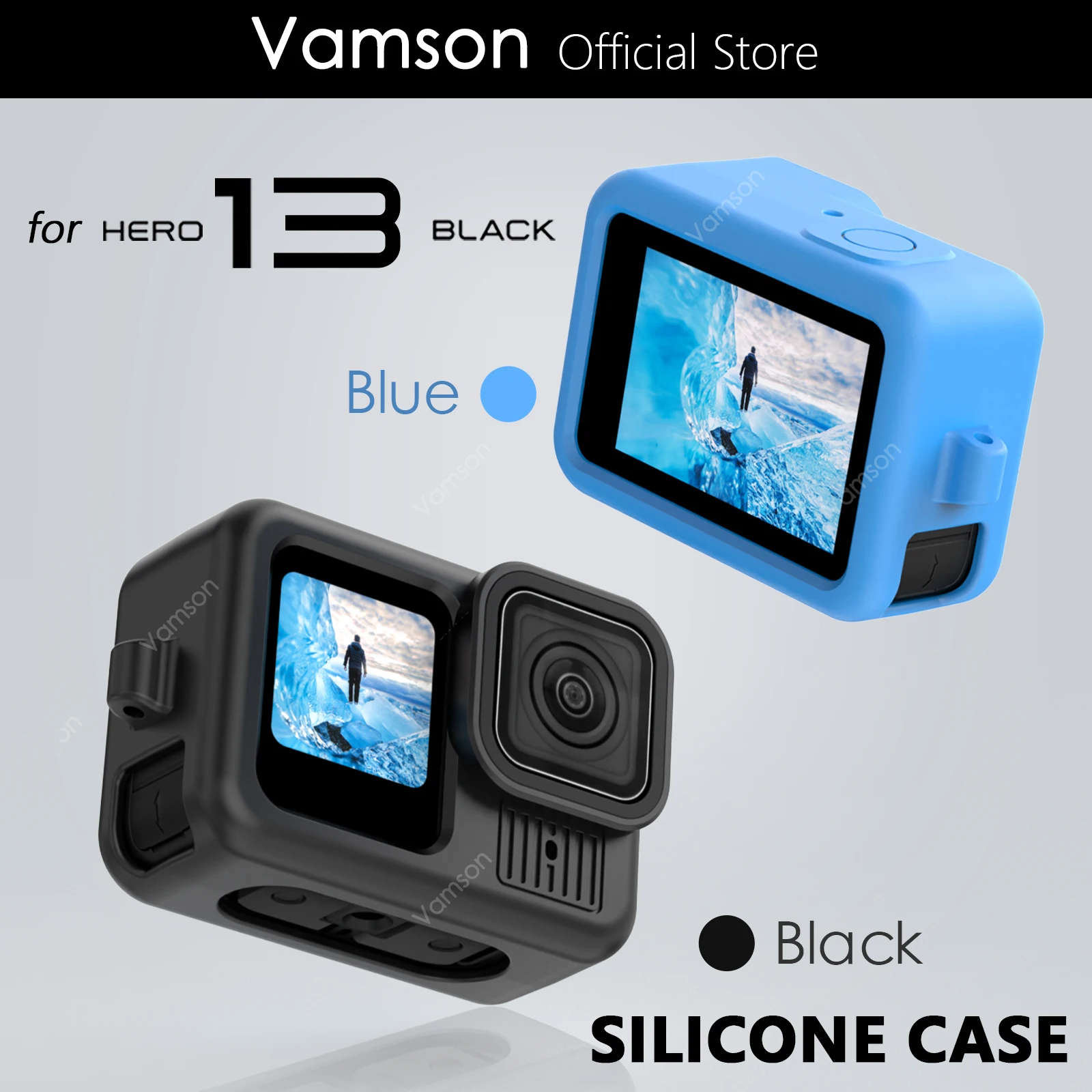 Мягкий силиконовый чехол Vamson для Go Pro Hero 13, защитный чехол с защитой от падения и шнурком для объектива, аксессуары для GoPro Hero 13
Мягкий силиконовый чехол Vamson для Go Pro Hero 13, защитный чехол с защитой от падения и шнурком для объектива, аксессуары для GoPro Hero 13
