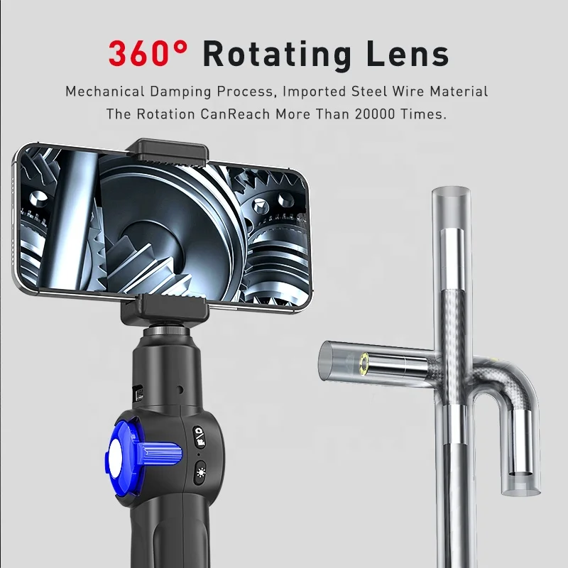 H408M Handheld Borescope Inspection Camera 8.5mm Lens IP67 Auto Repair Endoscope 360 Degree Turning High Temperature Resistant
H408M Handheld Borescope Inspection Camera 8.5mm Lens IP67 Auto Repair Endoscope 360 Degree Turning High Temperature Resistant