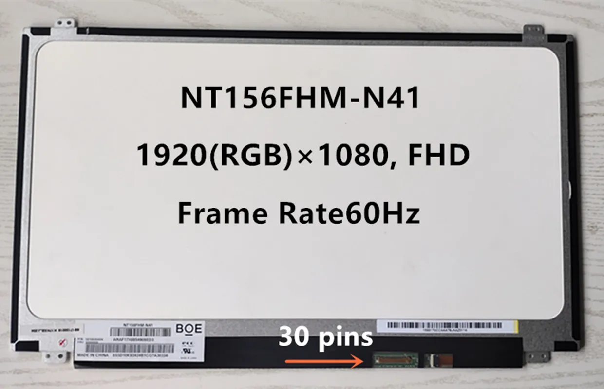 NT156FHM-N41 NT156FHM N41 ЖК-экран, дигитайзер, панель дисплея, 30 контактов, 1920x1080, без сенсорного экрана, сменный экран, протестированный, класс A
NT156FHM-N41 NT156FHM N41 ЖК-экран, дигитайзер, панель дисплея, 30 контактов, 1920x1080, без сенсорного экрана, сменный экран, протестированный, класс A
