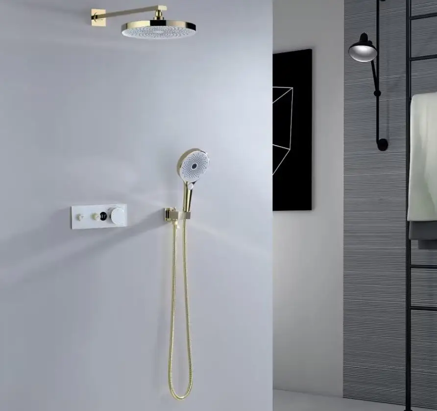 shiny gold Thermostatic Digital Display Shower Faucet Set/Shower Spout Faucet/Bathroom Shower Faucet Set,Rain Shower set
shiny gold Thermostatic Digital Display Shower Faucet Set/Shower Spout Faucet/Bathroom Shower Faucet Set,Rain Shower set