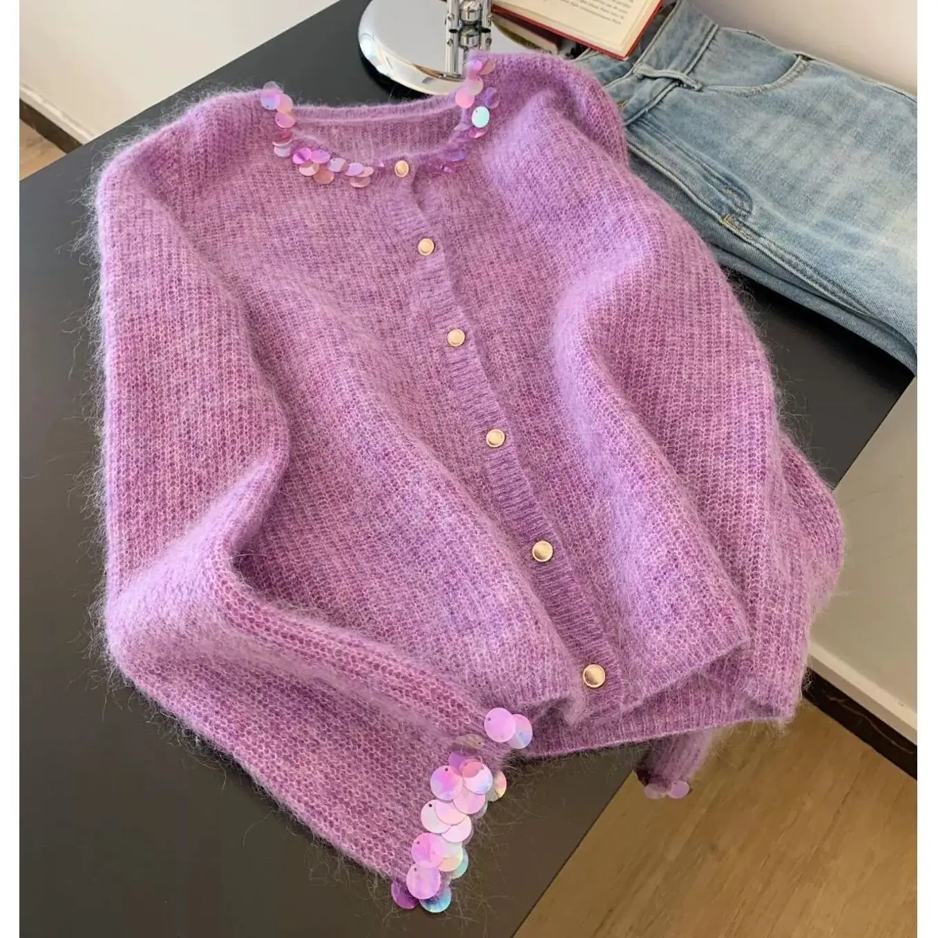 Women Clothes Korean Soft Knitting Autumn New Sweet Solid Color O-neck Coat Top Tee Femme All-match Loose Simplicity Sweater
Women Clothes Korean Soft Knitting Autumn New Sweet Solid Color O-neck Coat Top Tee Femme All-match Loose Simplicity Sweater