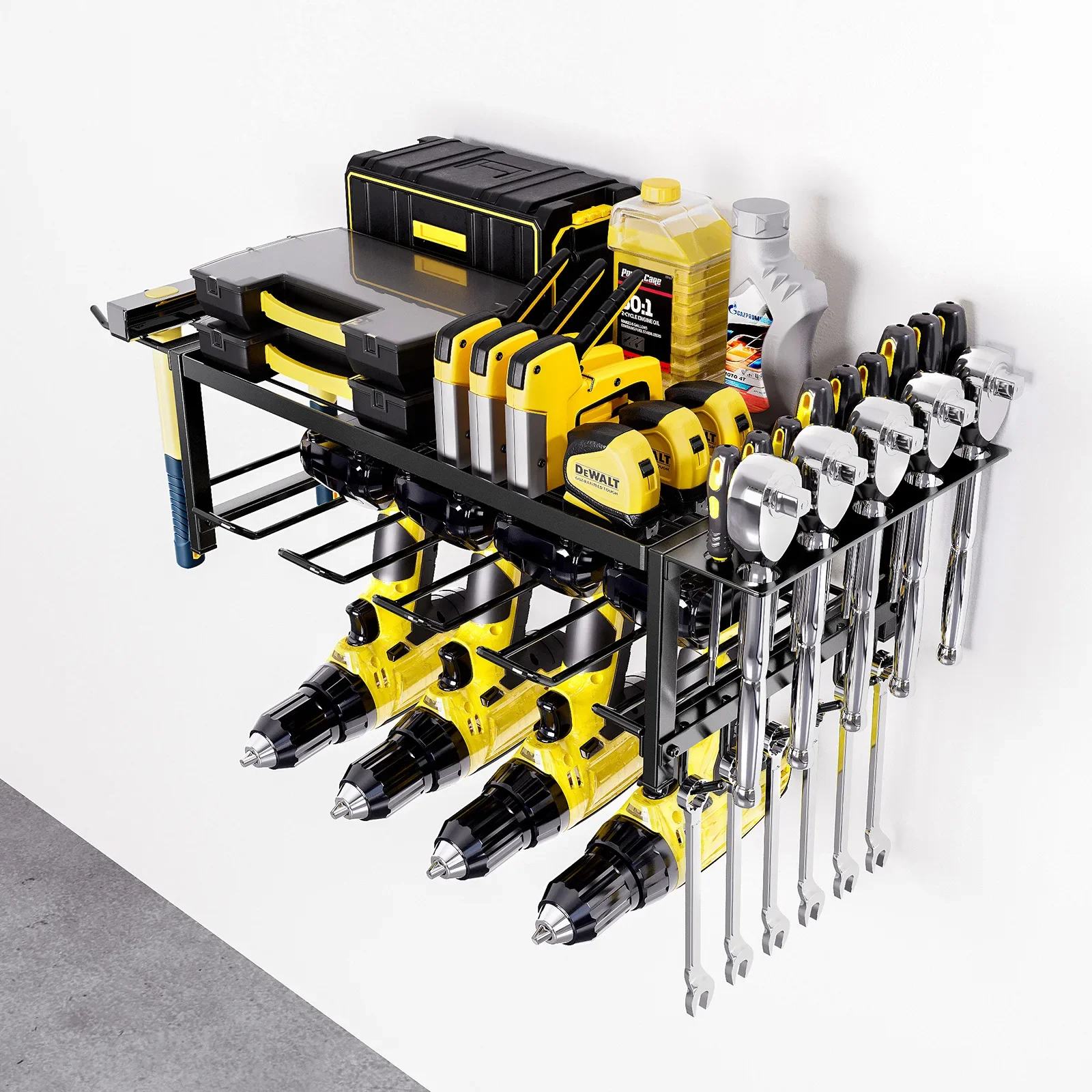Heavy Duty Metal 2 Layers Tool Shelf for Garage Power Tool Organization Heavy Metal Storage Tool Set for Workshop Garage
Heavy Duty Metal 2 Layers Tool Shelf for Garage Power Tool Organization Heavy Metal Storage Tool Set for Workshop Garage