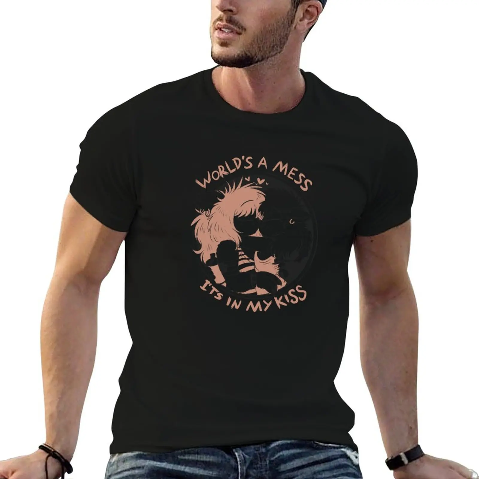 World's A Mess, It's In My Kiss. T-Shirt sublime for a boy Aesthetic clothing plain t shirts for men pack
World's A Mess, It's In My Kiss. T-Shirt sublime for a boy Aesthetic clothing plain t shirts for men pack