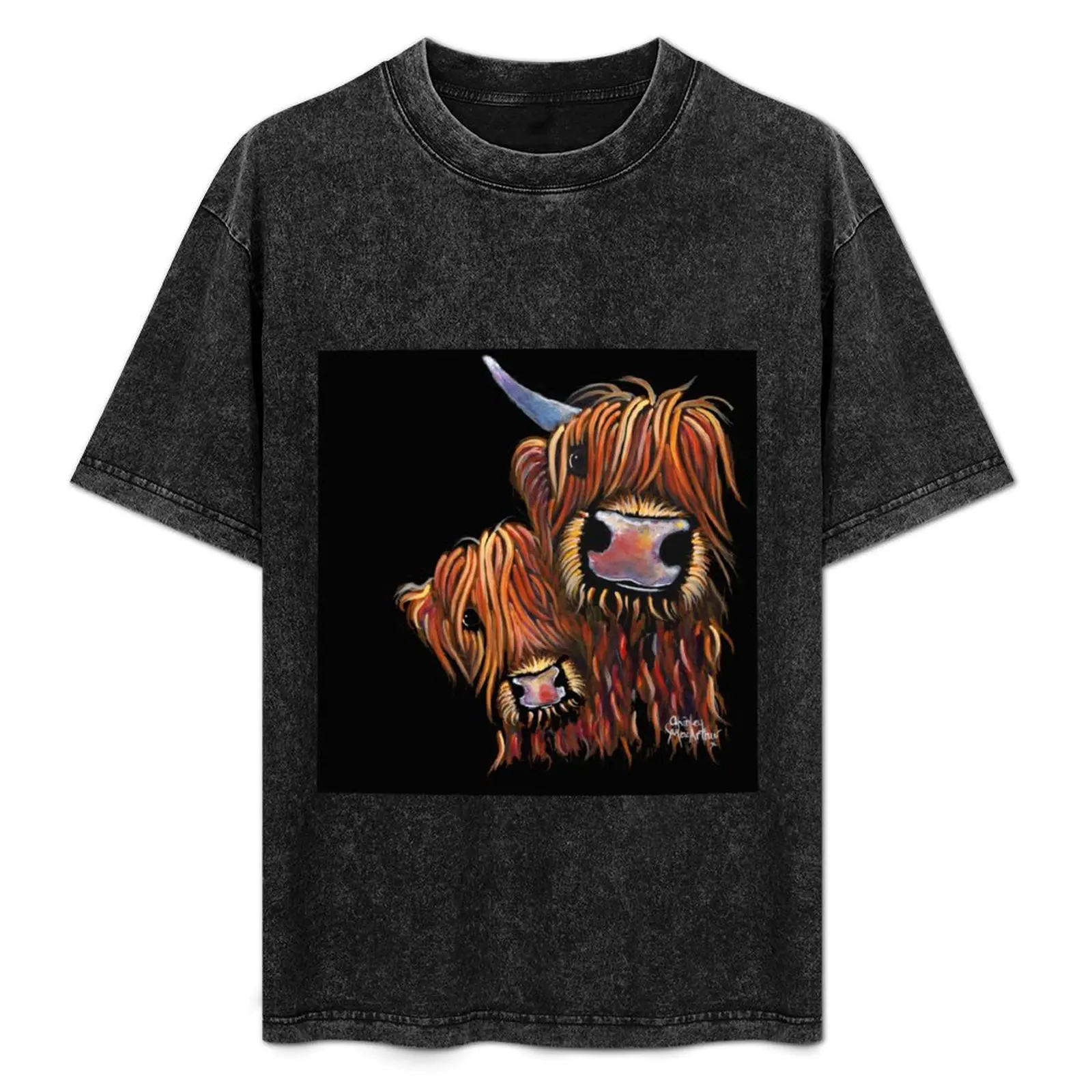 Scottish Highland Cows ' Daddy's Girl' by Shirley MacArthur T-Shirt Basic Simple Casual Short Sleeve Tee
Scottish Highland Cows ' Daddy's Girl' by Shirley MacArthur T-Shirt Basic Simple Casual Short Sleeve Tee