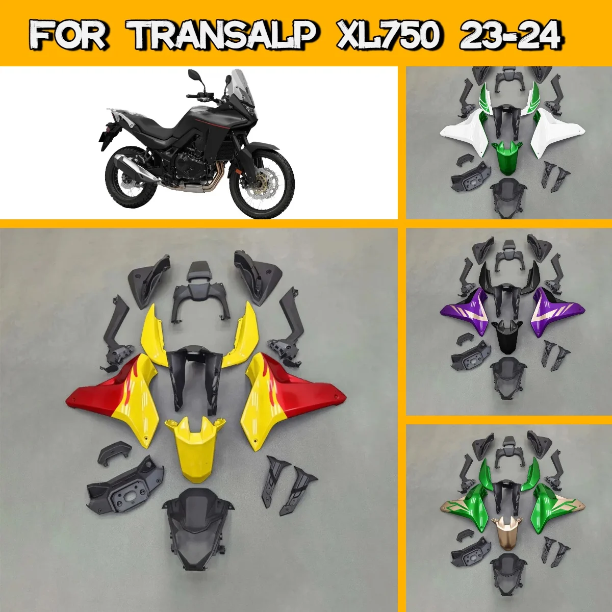 2023 2024 Transalp XL 750 Replacement Full Fairings Bodywork Custom for 23 24 Honda Transalp XL750 ABS Plastic Fairing Kit
2023 2024 Transalp XL 750 Replacement Full Fairings Bodywork Custom for 23 24 Honda Transalp XL750 ABS Plastic Fairing Kit