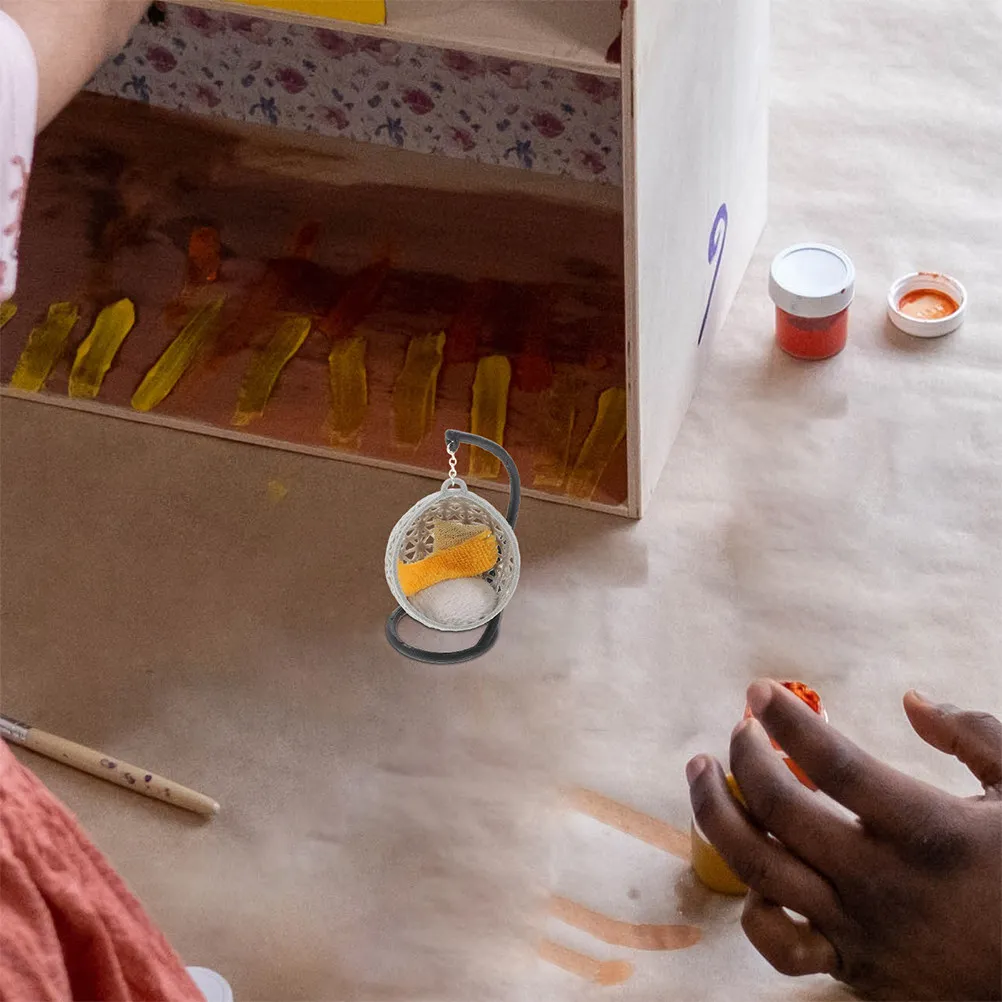 2Pcs Hanging Basket Mini Swing Chair Miniature Furniture for Dollhouse Desk Ornament Small Chair Decoration
2Pcs Hanging Basket Mini Swing Chair Miniature Furniture for Dollhouse Desk Ornament Small Chair Decoration