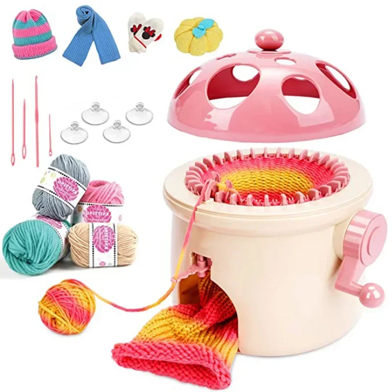 Mushroom Knitting Machine Fun Knitting Loom Kits for Adults & Kids DIY Weaving Crochet Machine for Sock Hat Scarf
Mushroom Knitting Machine Fun Knitting Loom Kits for Adults & Kids DIY Weaving Crochet Machine for Sock Hat Scarf