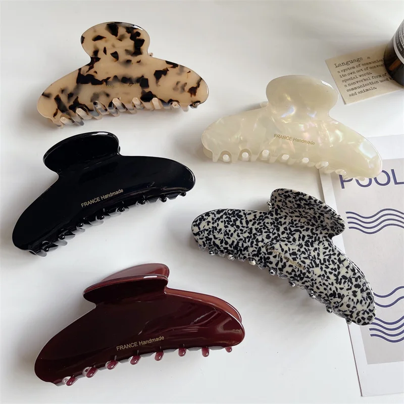 Korean Leopard Acetate Hair Claw Clip for Women Girls Large Geometric Female Barrettes Crab Hairpin Clamp Styling Accessories
Korean Leopard Acetate Hair Claw Clip for Women Girls Large Geometric Female Barrettes Crab Hairpin Clamp Styling Accessories
