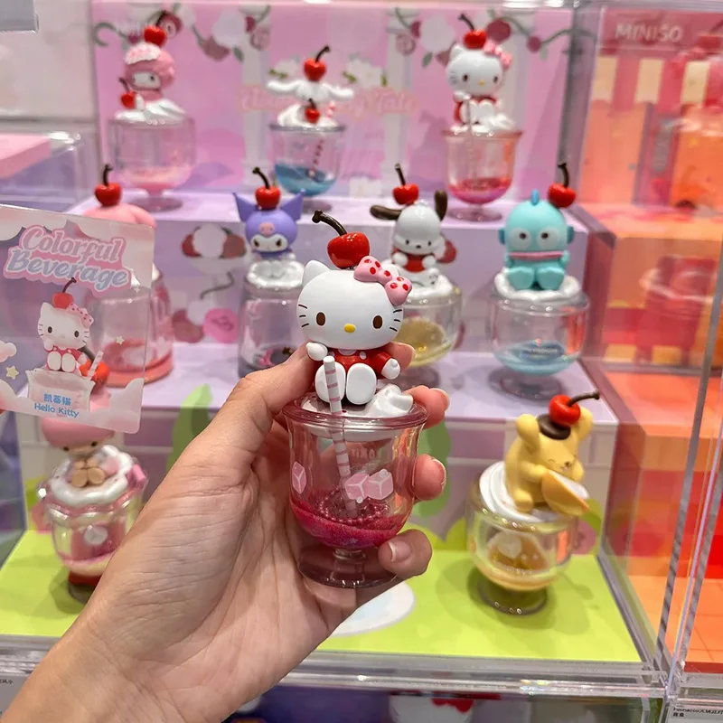 Красочная серия специальных напитков, слепая коробка, милый KT Pochacco Kuromi Melody, модные куклы, украшения для детей, подарок на день рождения для фанатов девочек 
Красочная серия специальных напитков, слепая коробка, милый KT Pochacco Kuromi Melody, модные куклы, украшения для детей, подарок на день рождения для фанатов девочек