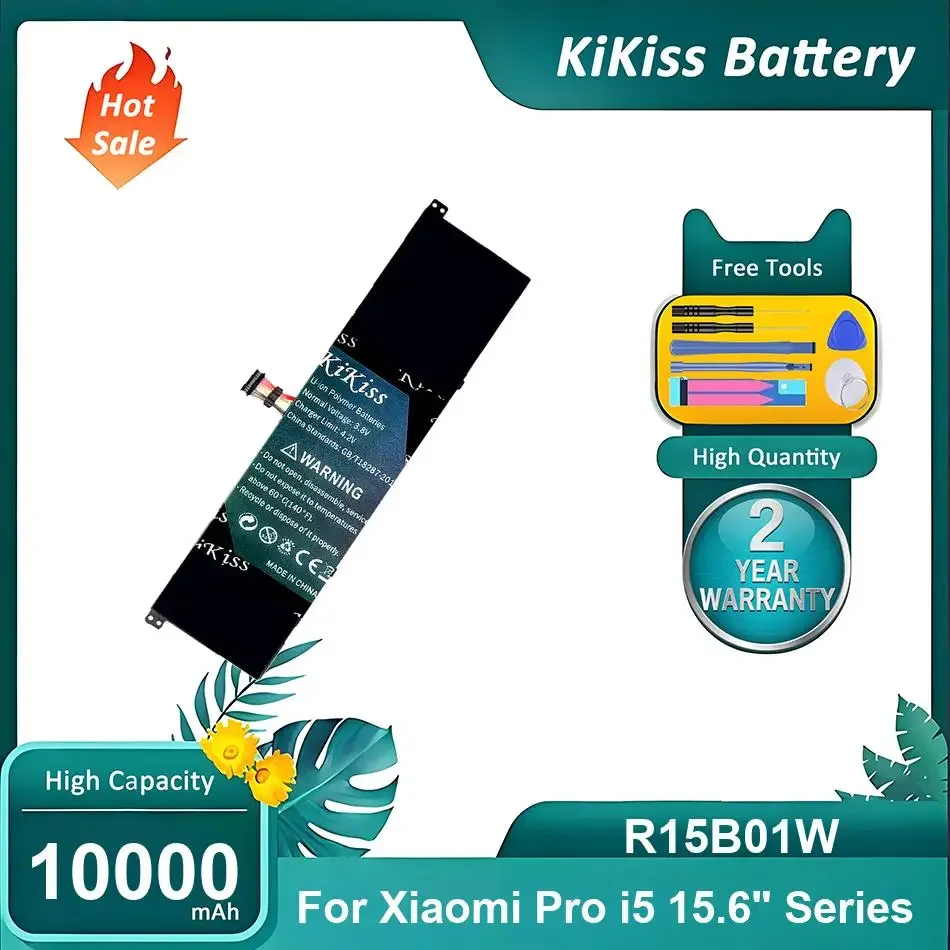 Replacement Laptop Battery For Xiaomi Pro i5 15.6",R15B01W,10000mAh
Replacement Laptop Battery For Xiaomi Pro i5 15.6",R15B01W,10000mAh