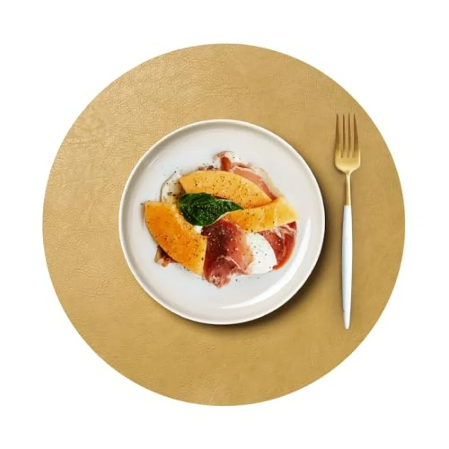 Набор из 4 двухсторонних двухцветных подставок под тарелки из искусственной кожи с 4 подставками под чашки, моющиеся, для кухни, обеденного стола, ресторана, кофейни
Набор из 4 двухсторонних двухцветных подставок под тарелки из искусственной кожи с 4 подставками под чашки, моющиеся, для кухни, обеденного стола, ресторана, кофейни