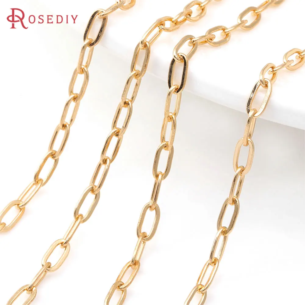 Gold Color Stainless Steel Long Oval Shape Necklace Chains Bracelets Jewelry Chains High Quality Diy Jewelry Accessories Making
Gold Color Stainless Steel Long Oval Shape Necklace Chains Bracelets Jewelry Chains High Quality Diy Jewelry Accessories Making