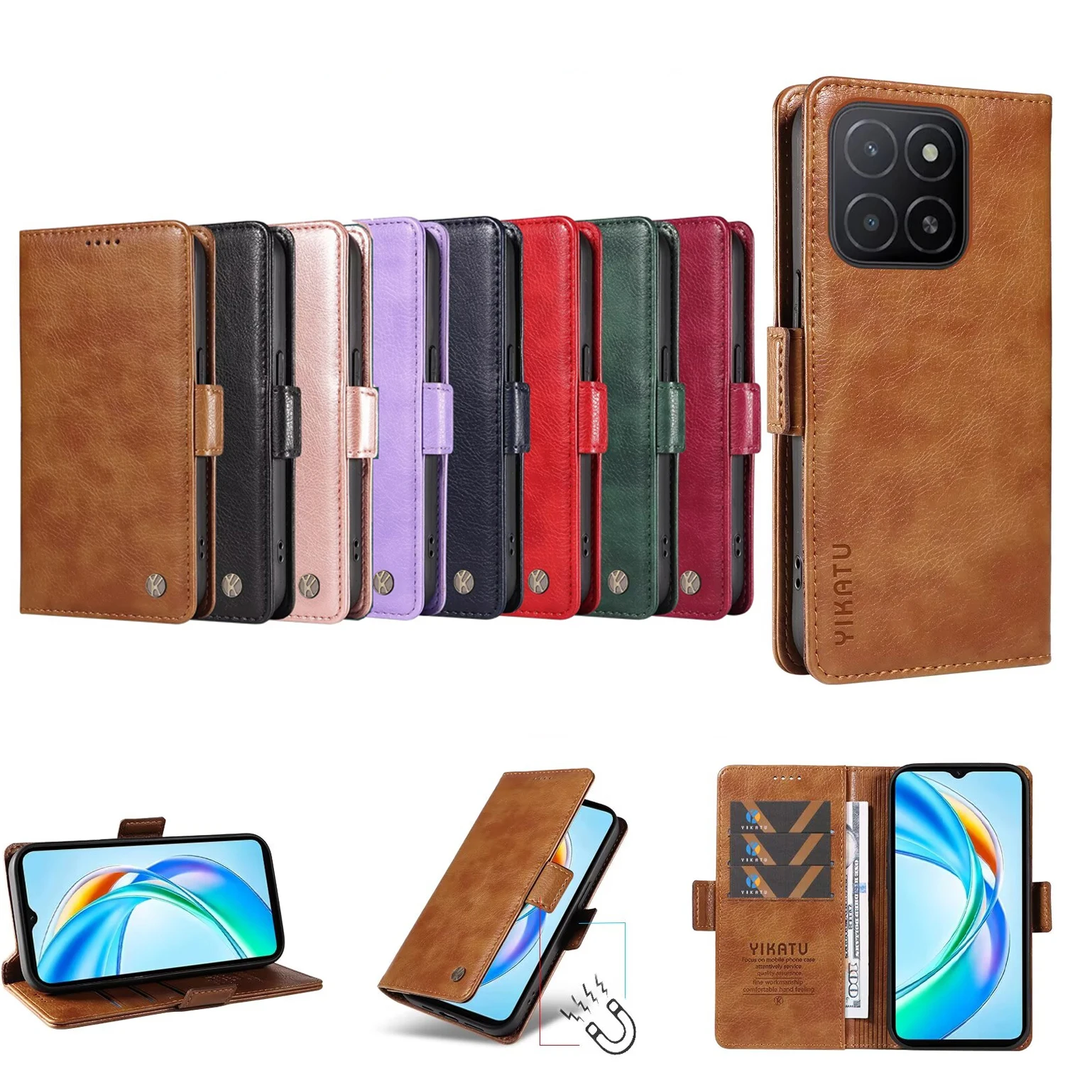 Wallet Flip Cover Leather Case For Huawei P70 Pro P30 Lite P20 P10 P9 P8 Mate 60 20 10 Plus P Smart Z Nova Y90 Y70 12S 4G 12 SE
Wallet Flip Cover Leather Case For Huawei P70 Pro P30 Lite P20 P10 P9 P8 Mate 60 20 10 Plus P Smart Z Nova Y90 Y70 12S 4G 12 SE