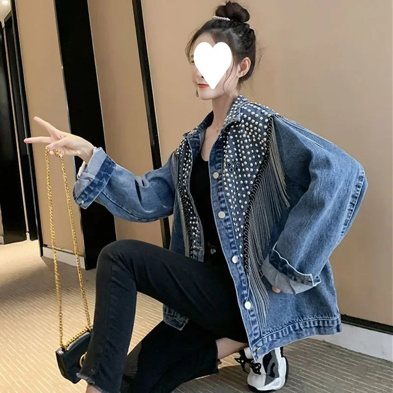 Женская новая мода с бисером и тяжелым принтом медведя, джинсовая куртка с рисунком медведя, пальто, женские повседневные свободные трендовые джинсовые куртки с дырками, верхняя одежда
Женская новая мода с бисером и тяжелым принтом медведя, джинсовая куртка с рисунком медведя, пальто, женские повседневные свободные трендовые джинсовые куртки с дырками, верхняя одежда