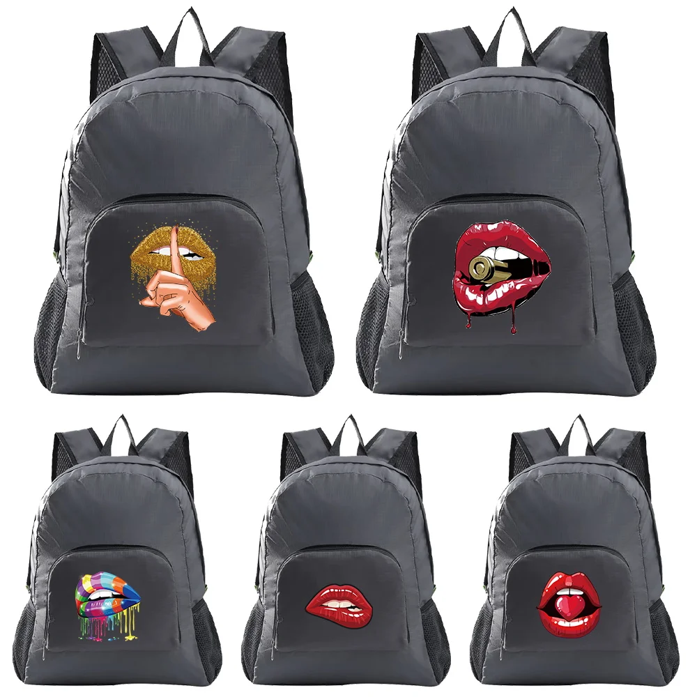 Fashion Simple Mouth Printing Lightweight Folding Backpack Hiking Ultra-light Travel Sports Storage Backpack
Fashion Simple Mouth Printing Lightweight Folding Backpack Hiking Ultra-light Travel Sports Storage Backpack