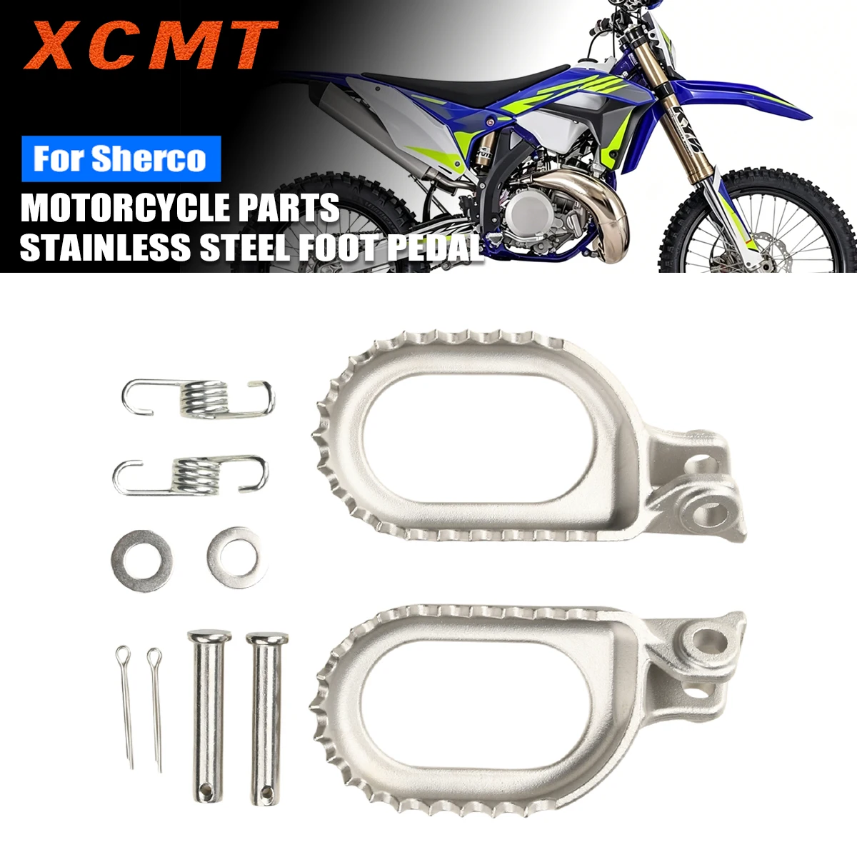 Motorcycle Parts Rear Set Stainless Steel Foot Pegs Lowered 3mm For SHERCO 125SE-R 250SE-R 300SE-R 450 SEF Factory 2014-2022
Motorcycle Parts Rear Set Stainless Steel Foot Pegs Lowered 3mm For SHERCO 125SE-R 250SE-R 300SE-R 450 SEF Factory 2014-2022