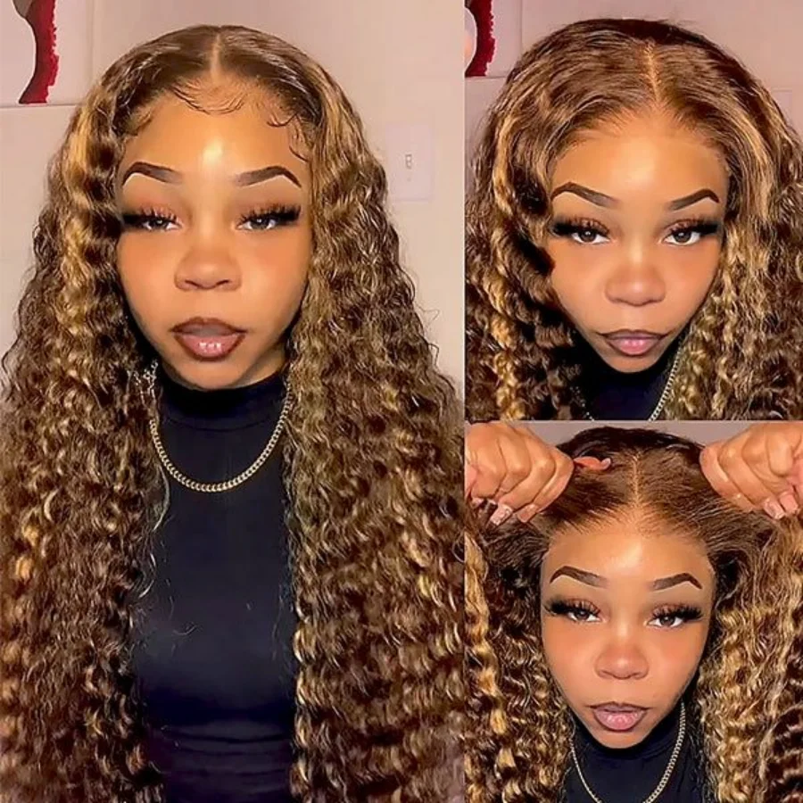 30 34 Inch Highlight Ombre Lace Front Wig Curly Human Hair Wigs Honey Blonde Colored 13x6 HD Deep Wave Frontal Wigs For Women
30 34 Inch Highlight Ombre Lace Front Wig Curly Human Hair Wigs Honey Blonde Colored 13x6 HD Deep Wave Frontal Wigs For Women