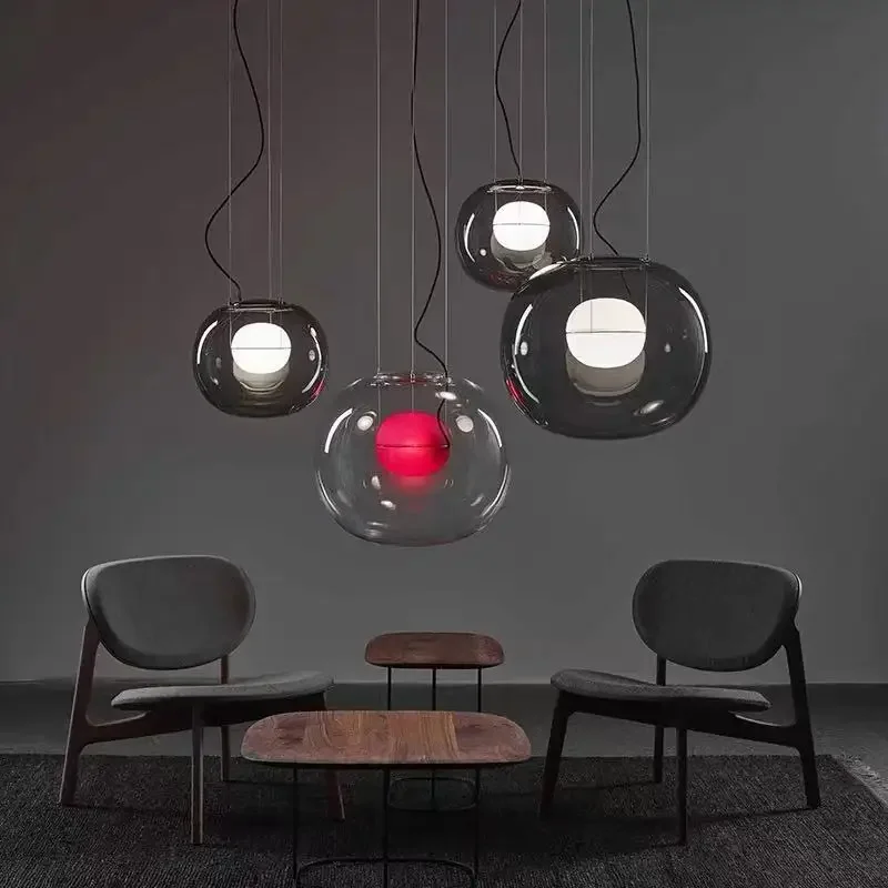 Canteen pendant lamp Modern simple Nordic lamp Creative personality Bedside small pendant lamp Glass lamp
Canteen pendant lamp Modern simple Nordic lamp Creative personality Bedside small pendant lamp Glass lamp