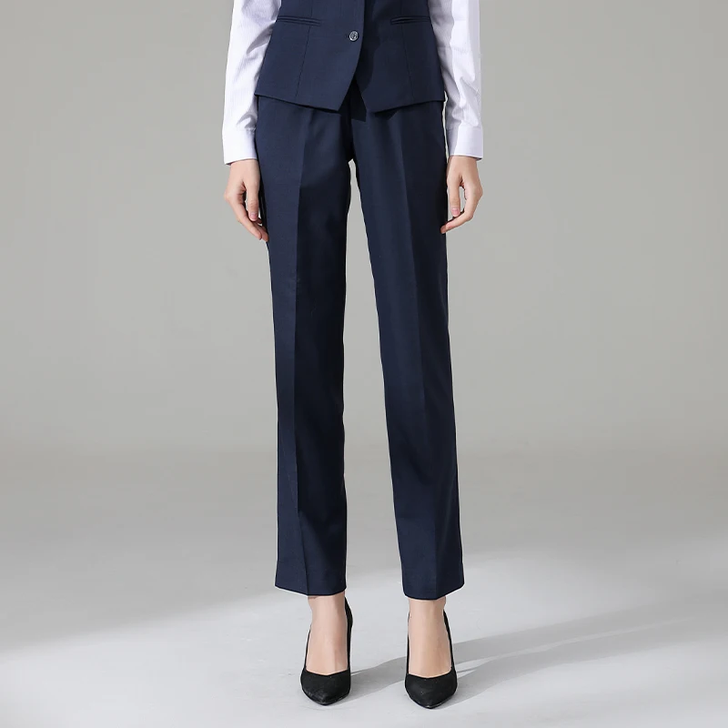 New Women's Workwear Pants Tailored Fit Straight Leg Long Trousers Royal Blue Utility Suit Casual Comfortable Fashionable
New Women's Workwear Pants Tailored Fit Straight Leg Long Trousers Royal Blue Utility Suit Casual Comfortable Fashionable